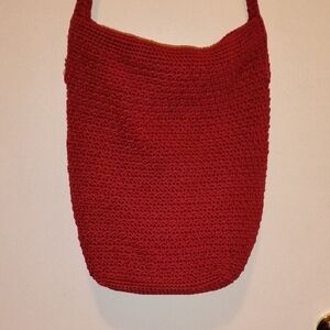 Sonoma Red Crochet Shoulder Bag
